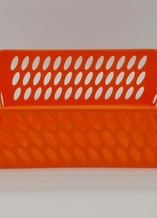 Кошик пластиковий без кришки мм-4 ящик для зберігання речей 37*26 cm h 13 cm variomarket4 фото