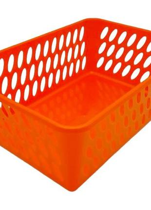 Кошик пластиковий без кришки мм-4 ящик для зберігання речей 37*26 cm h 13 cm variomarket2 фото