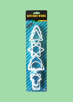 Пластикова форма для випічки печива і пряників асорті вирубка каттер для печива в наборі 8 штук variomarket