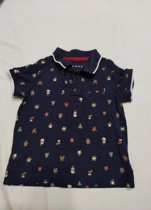 Новорічна футболка - поло, вік 1-1,5 років
