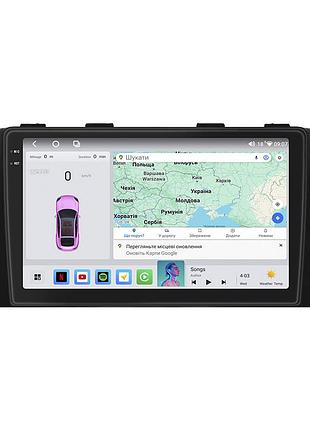 Штатна магнітола lesko для kia mohave i рестайлінг 2 2019-н.в. 9" 4/64 qled carplay 4g wi-fi gps 360 prime