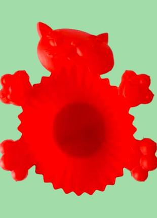 Форма силиконовая кондитерская для выпечки кексов котик 8,5 * 5,5 cm variomarket