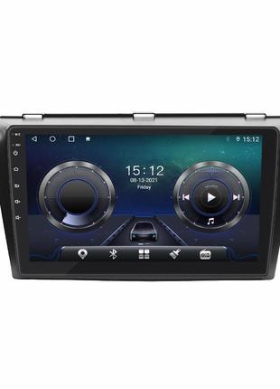 Штатна магнітола lesko для mazda 3 i (bk) рестайлінг 2006-2009 9" 4/64gb/ 4g/ wi-fi/ carplay gps premium