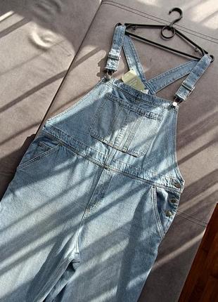 Джинсовый комбинезон, женский, батал, размер xl, новый, 100% cotton 👌