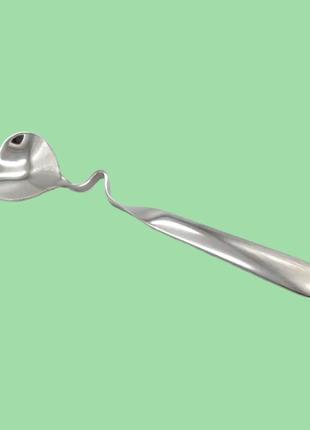 Ложка для меда изогнутая нержавейка испания l 14,5 cm variomarket