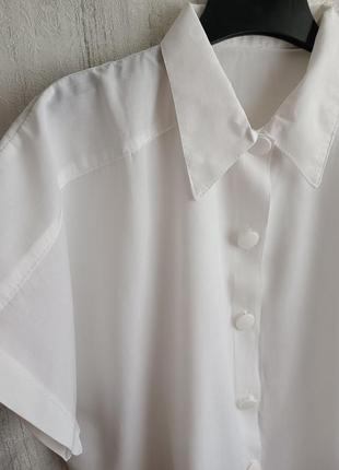Блуза біла франція віскоза 100%2 фото