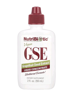 Nutribiotic, веганський екстракт насіння грейпфрута gse, рідкий концентрат