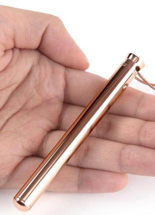 Вибратор подвеска lewand (розовое золото) в комплектике удлинитель цепочки и чехол для...