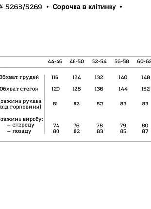 Рубашка в клетку