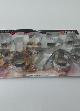 Форма для випічки печива каттер вирубка металева "цифри" в наборі 10 штук l 8 cm variomarket4 фото