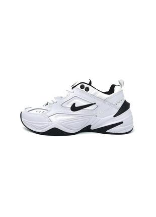 Кроссовки nike m2k tekno white/black белые женские / мужские5 фото