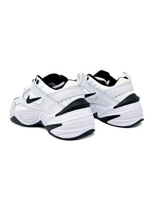 Кроссовки nike m2k tekno white/black белые женские / мужские2 фото