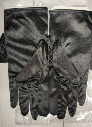 Новинка! перчатки атласные женские, короткие перчатки стрейч-атласные. размер универсальный.