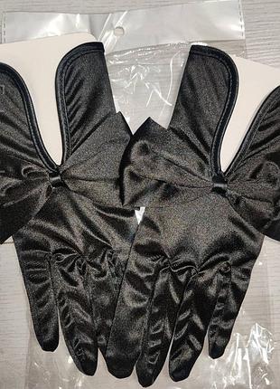 Новинка! перчатки атласные женские, короткие перчатки стрейч-атласные. размер универсальный.