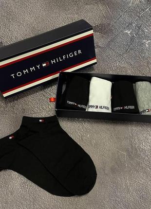 Мужские носки трех цветов 6 пар tommy hilfiger набор