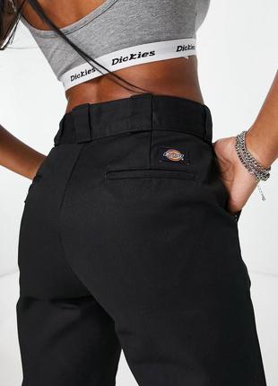 Брюки брюки брюки чинос dickies дикес черные с белым поясом оригинал6 фото