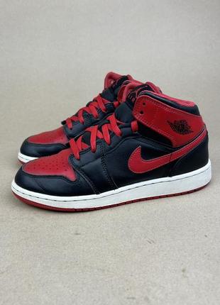 Оригинальные кожаные кроссовки Air Jordan 4 Retro Crimson