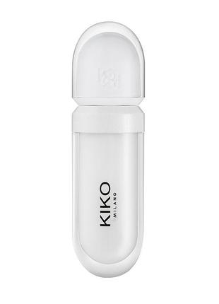 Блиск-крем для губ kiko milano lip volume plumping effect lip cream 02 — transparent, тестер1 фото
