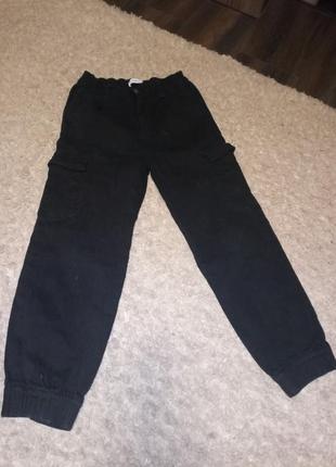 Черные осенние джоггеры на мальчика