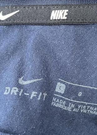 Чоловіча темно-синя спортивна футболка nike dri fit academy8 фото