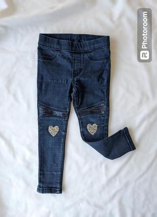 Детские джинсы джинсовые леггинсы 92 см