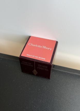 Стійкі кремові тіні бронзові рожеві charlotte tilbury eyes to mesmerise walk of no shame 7 мл4 фото