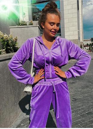 Велюровый костюм фиолетовый 💜 s-m (42-44)