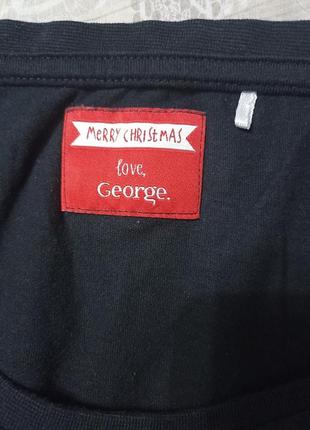 Футболка новогодняя-режевая george 6943 фото