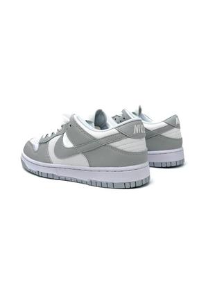 Кросівки nike dunk low vast grey сірі жіночі / чоловічі4 фото