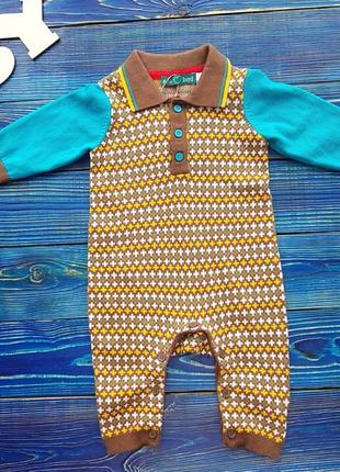 Стильный вязаный человечек ромпер комбинезон для новорожденного на 0-3 месяца mothercare