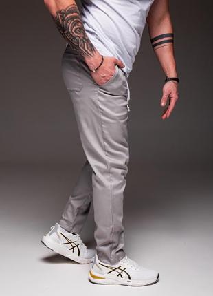 Мужские летние брюки серые2 фото