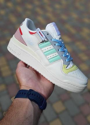 Жіночі літні кросівки adidas forum кольорові літні кросівки адідас форум для дівчат