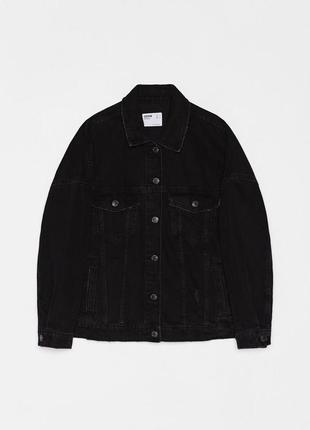 Джинсова курточка bershka oversize