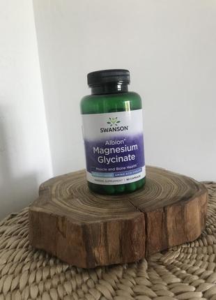 Swanson chelated magnesium, хелатний магній 133мг, 90 капсул