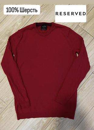 100% шерстяний светр reserved (s-m)