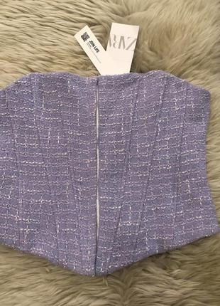Твидовый корсет от zara