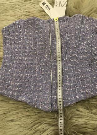 Твидовый корсет от zara