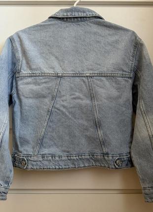 Джинсовка джинсовая куртка zara для девочки 11-12 лет6 фото