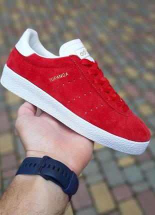Жіночі кросівки adidas topanga червоні модні кеди адідас топанга для дівчини