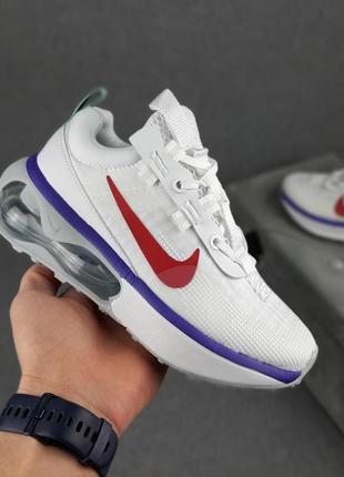 Жіночі літні низькі легкі кросівки nike vapormax білі червона кома весняні кросівки найк