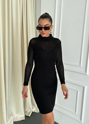 Платье вязка размер единый 42-46 материал: машиная вязка производитель турция