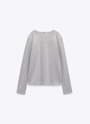 Zara лонгслив, футболка с длинными рукавами, свитшот, реглан, свитер, кофта, мирер, лонгслив зара