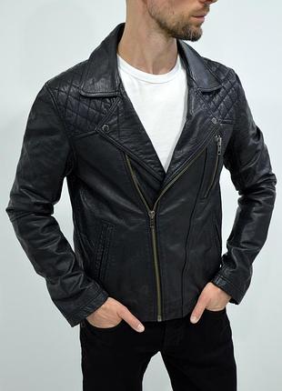 Burton, оригинал кожаная куртка, косуха