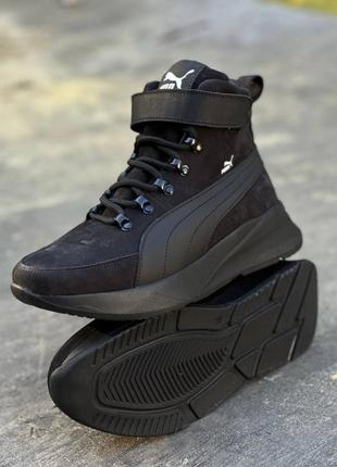 Зимові черевики puma чорні