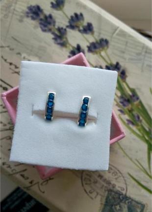 Серьги серебро 925 сережки серебряные детские 20093