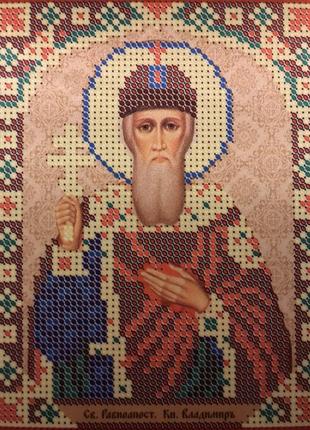 Схема для вишивання бісером св. володимир  ,а5, атлас