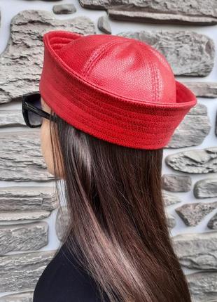 Женский берет, шляпа "морячка" 
sailor hat, женская папайка, женские головные уборы