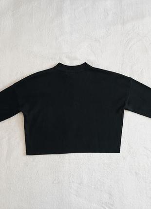 Кроп джемпер трикотажний свитшот оверсайз zara bershka pull bear reserved stradivarius oysho uniqlo mango h&m divided only4 фото