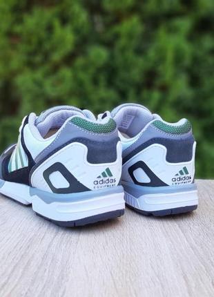 Жіночі літні кросівки adidas equipment чорні з зеленим  літні легкі кросівки адідас3 фото