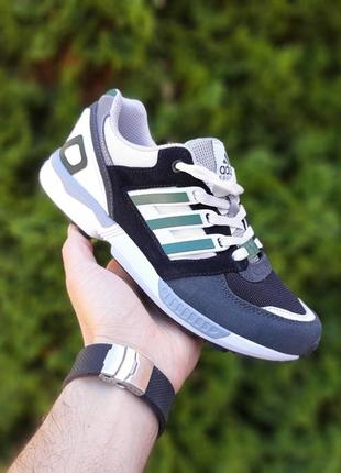 Жіночі літні кросівки adidas equipment чорні з зеленим  літні легкі кросівки адідас